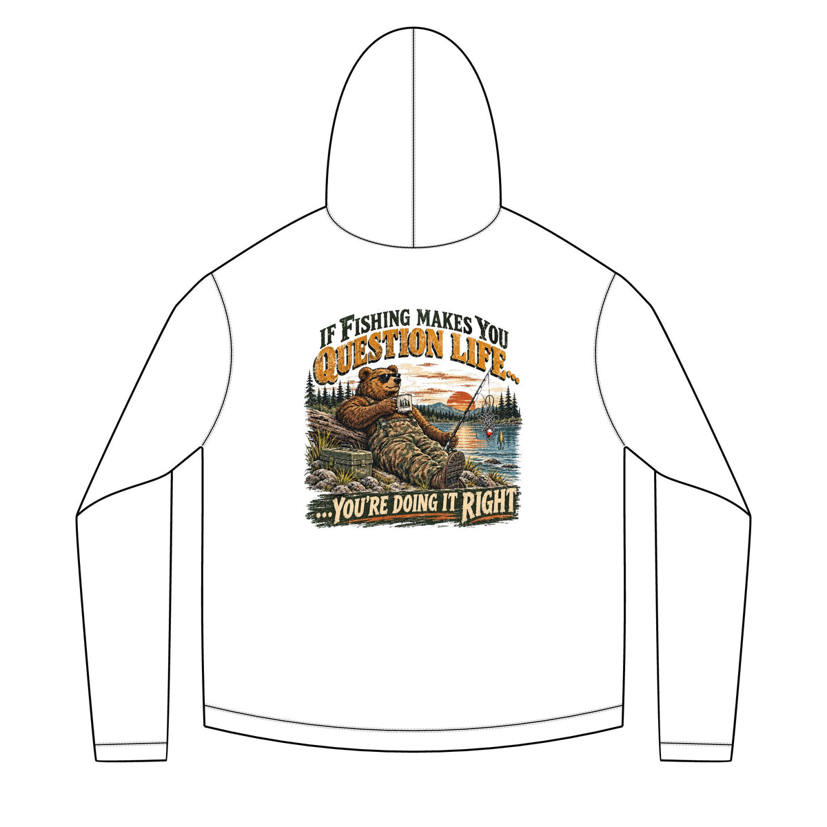 If Fishing Makes You Question Life Solar Hoodie