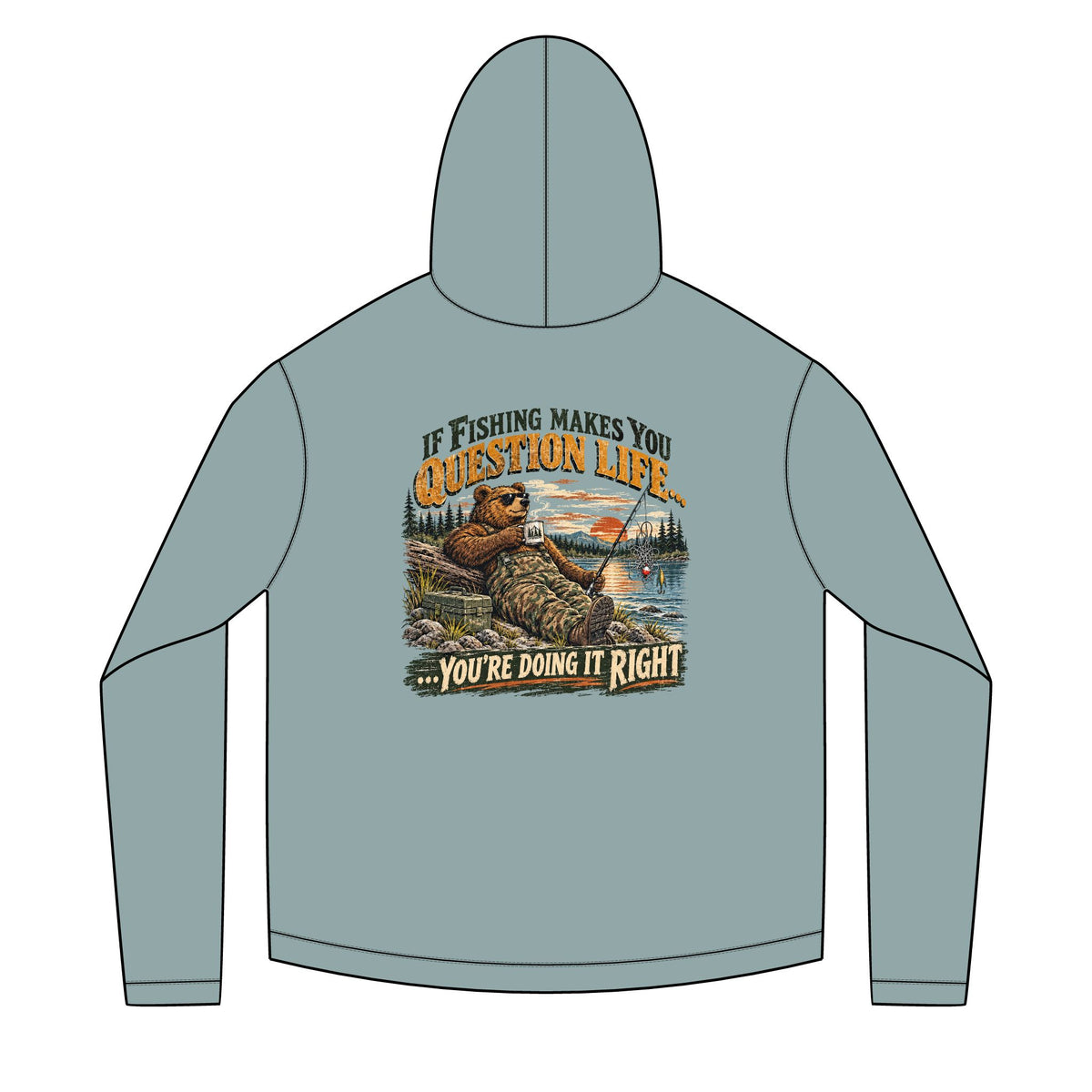 If Fishing Makes You Question Life Solar Hoodie