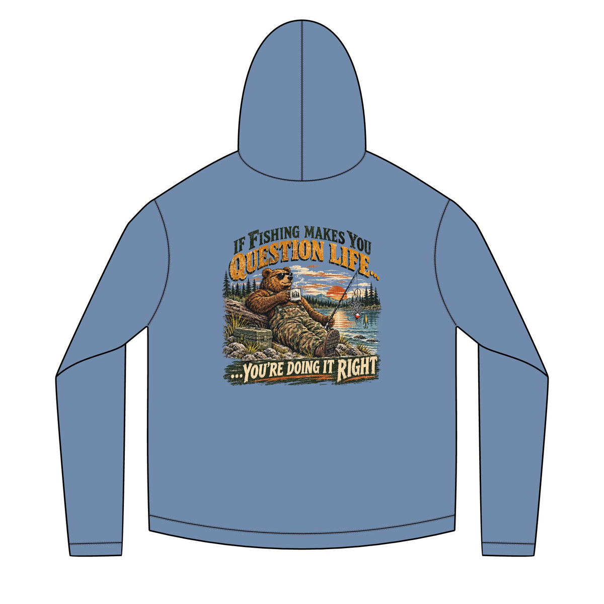 If Fishing Makes You Question Life Solar Hoodie