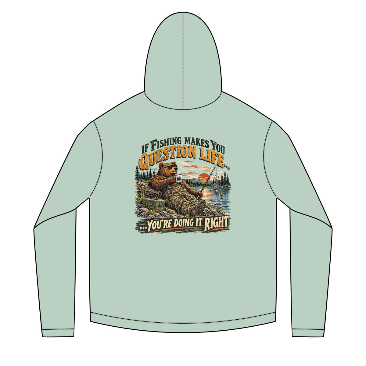 If Fishing Makes You Question Life Solar Hoodie