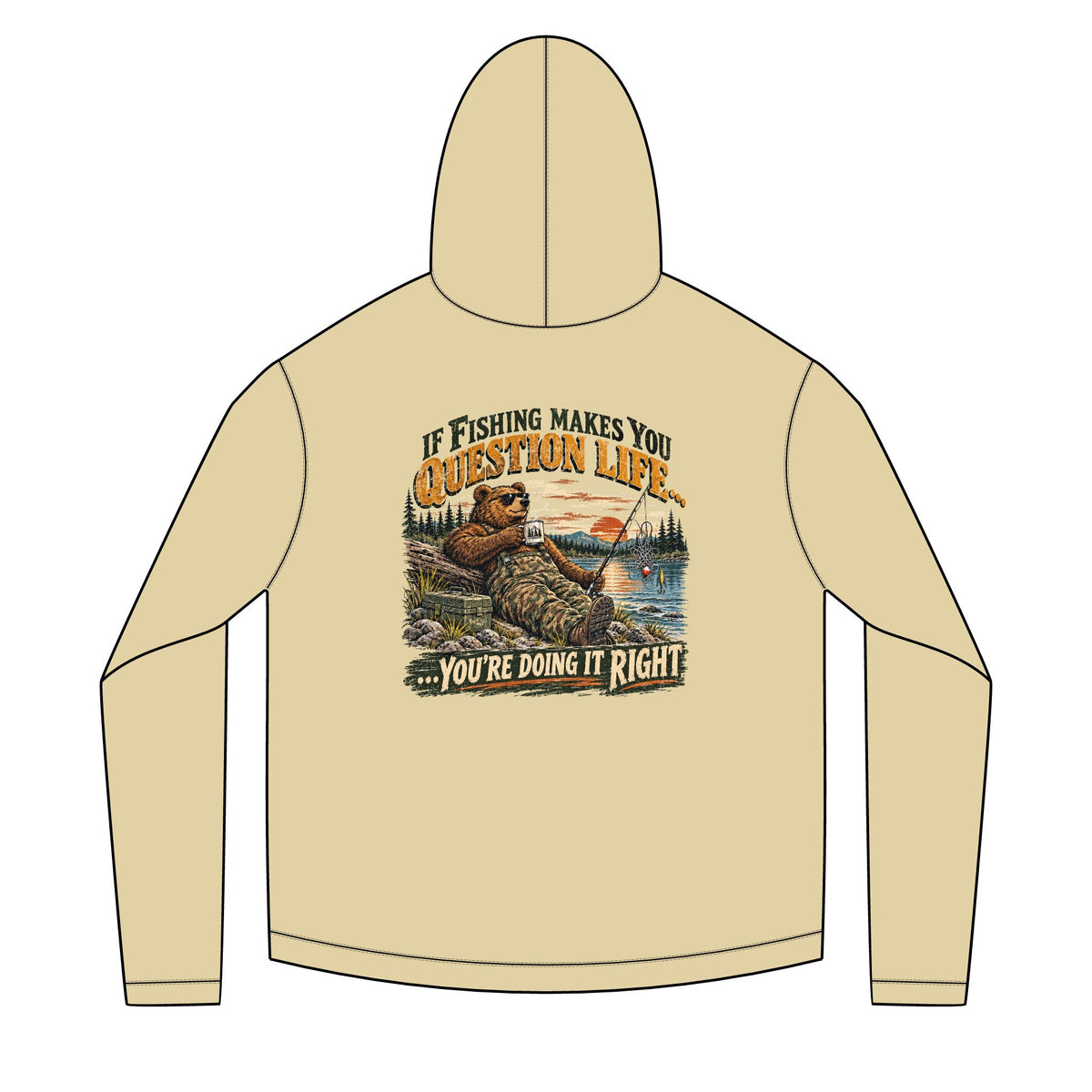 If Fishing Makes You Question Life Solar Hoodie