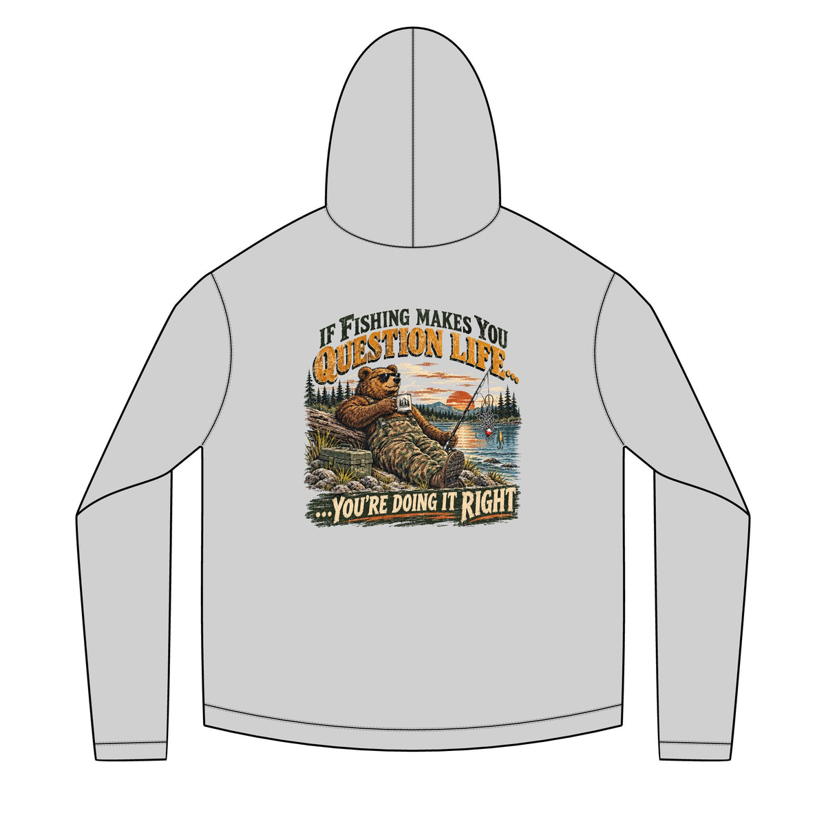 If Fishing Makes You Question Life Solar Hoodie