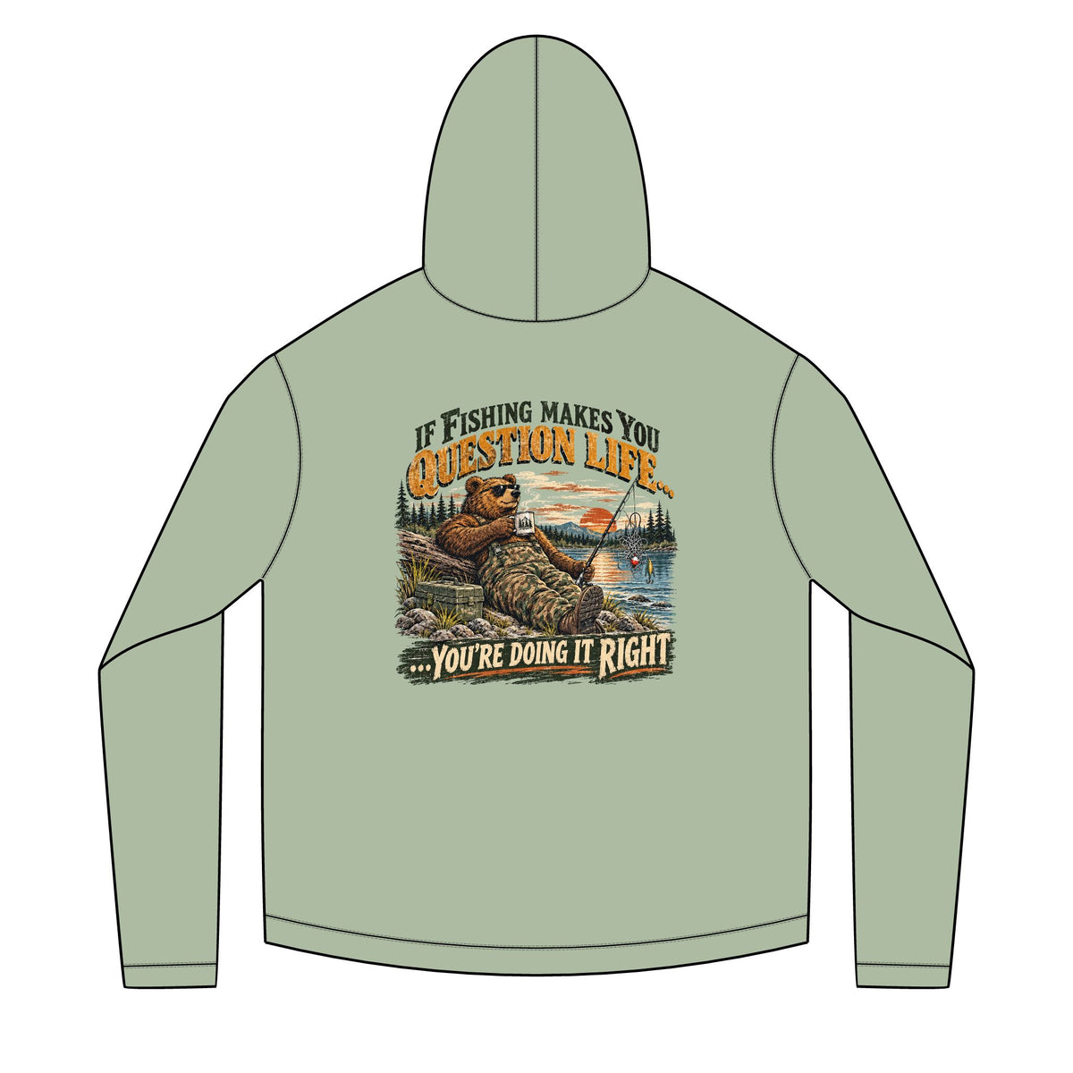 If Fishing Makes You Question Life Solar Hoodie