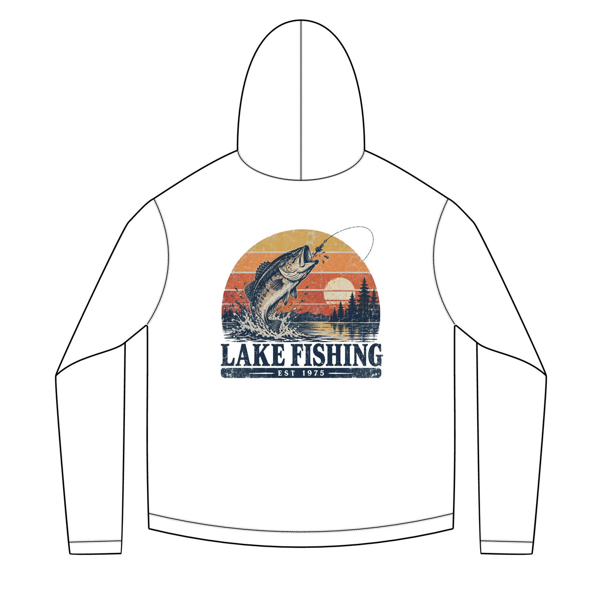 Lake Fishing Solar Hoodie