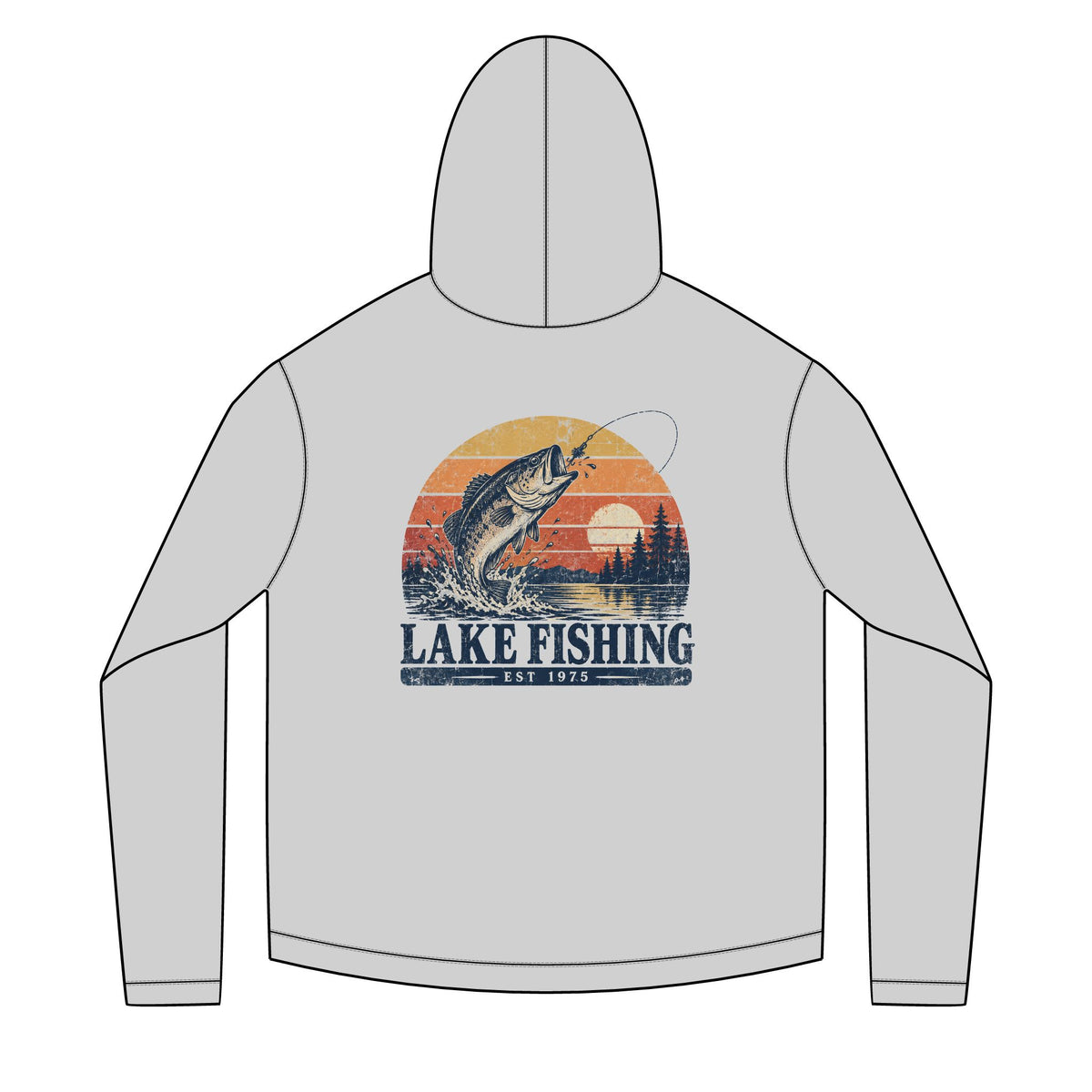 Lake Fishing Solar Hoodie