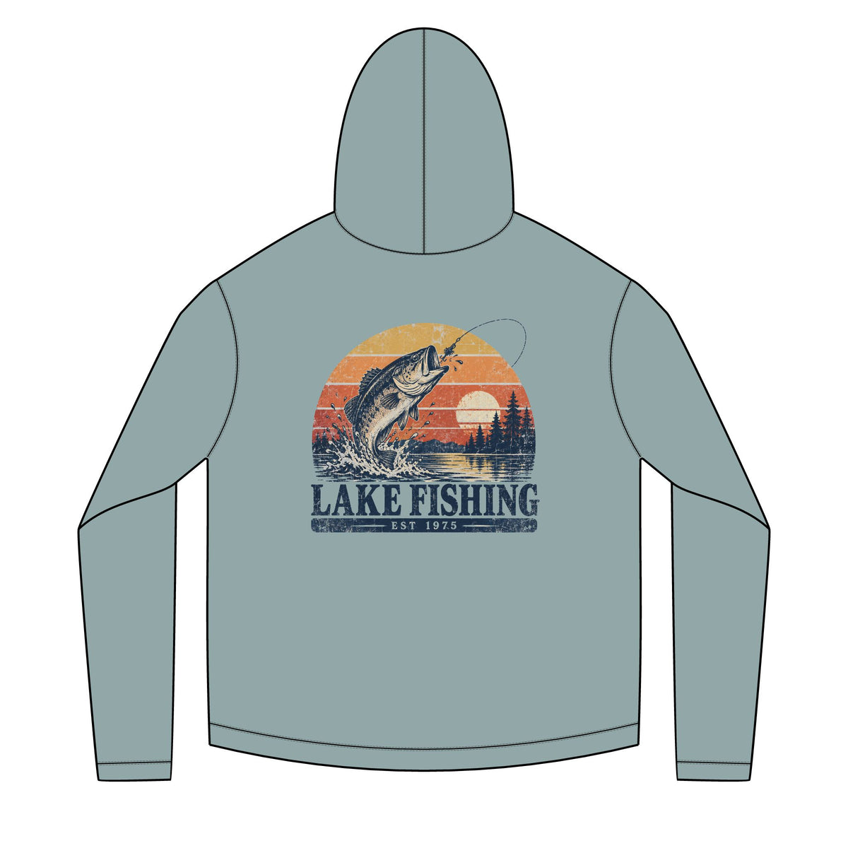 Lake Fishing Solar Hoodie