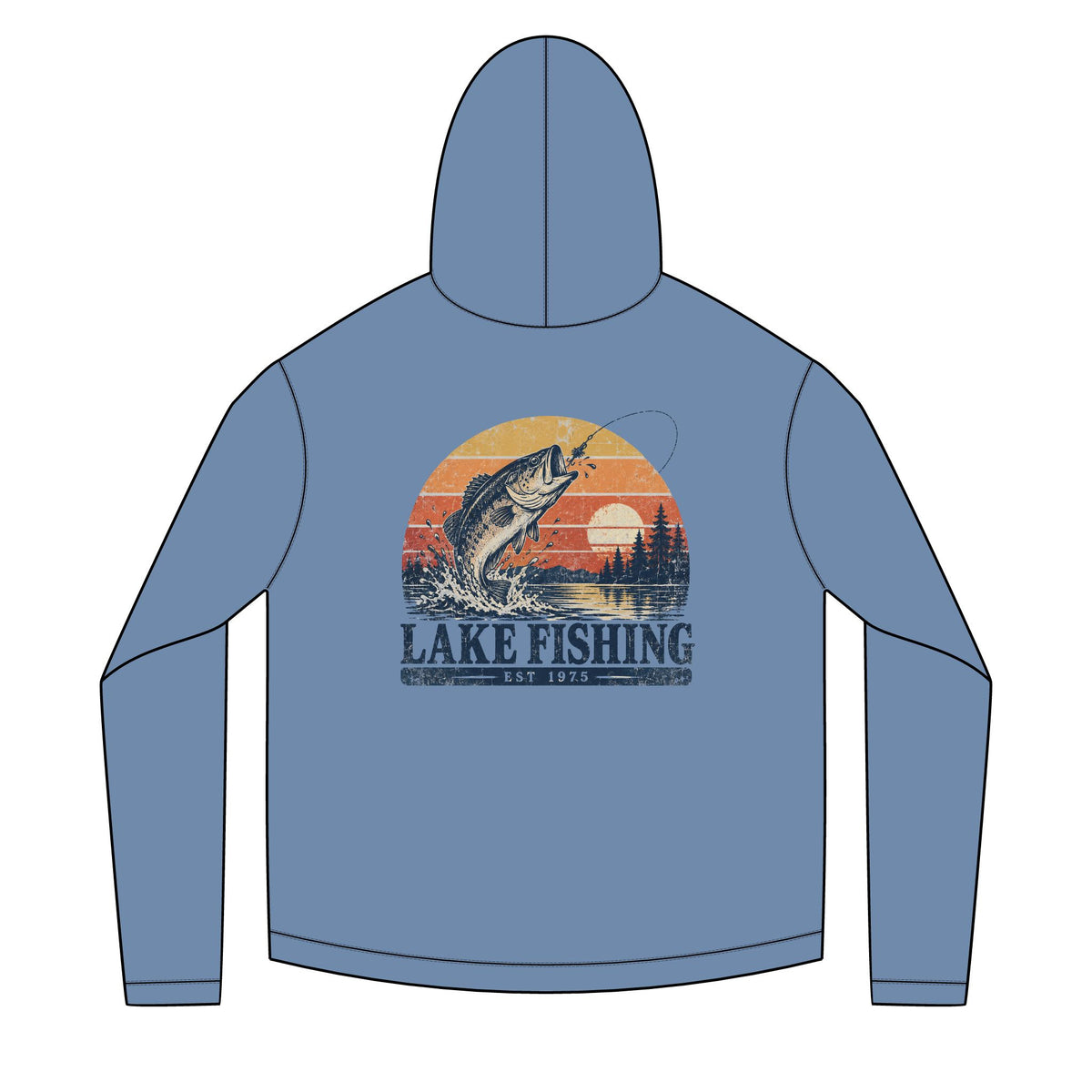Lake Fishing Solar Hoodie
