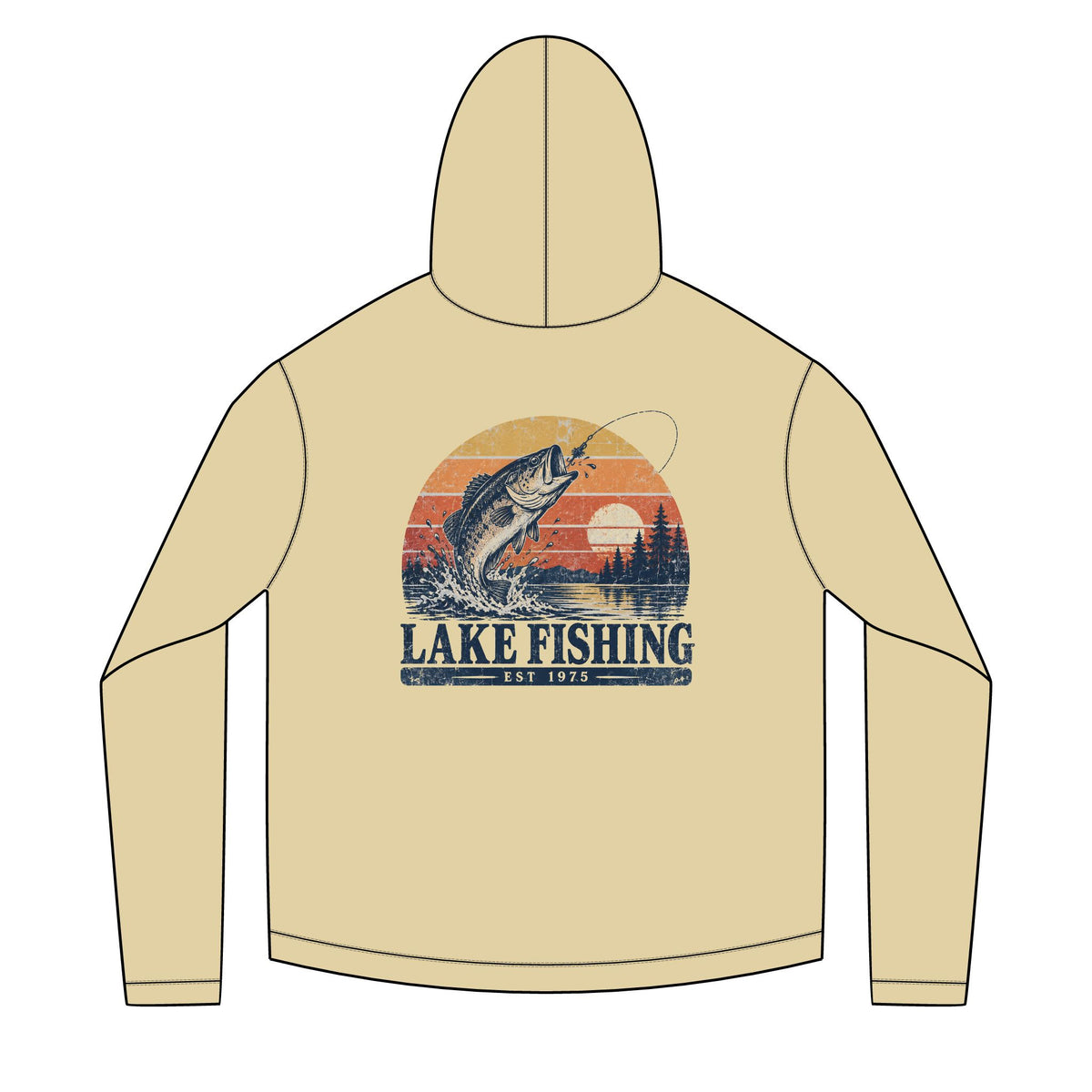 Lake Fishing Solar Hoodie