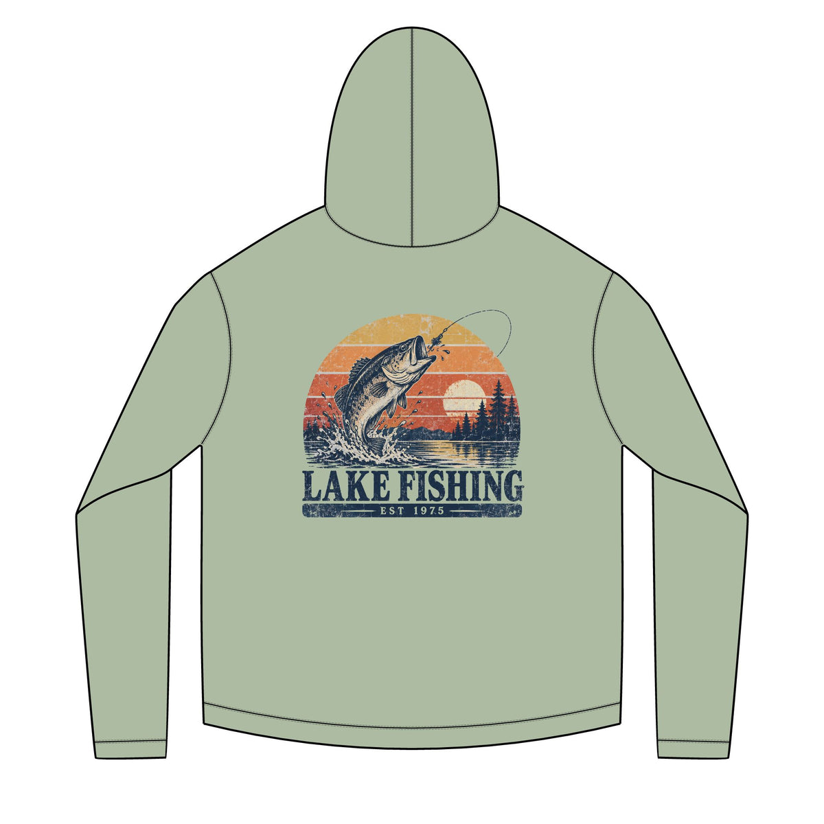 Lake Fishing Solar Hoodie
