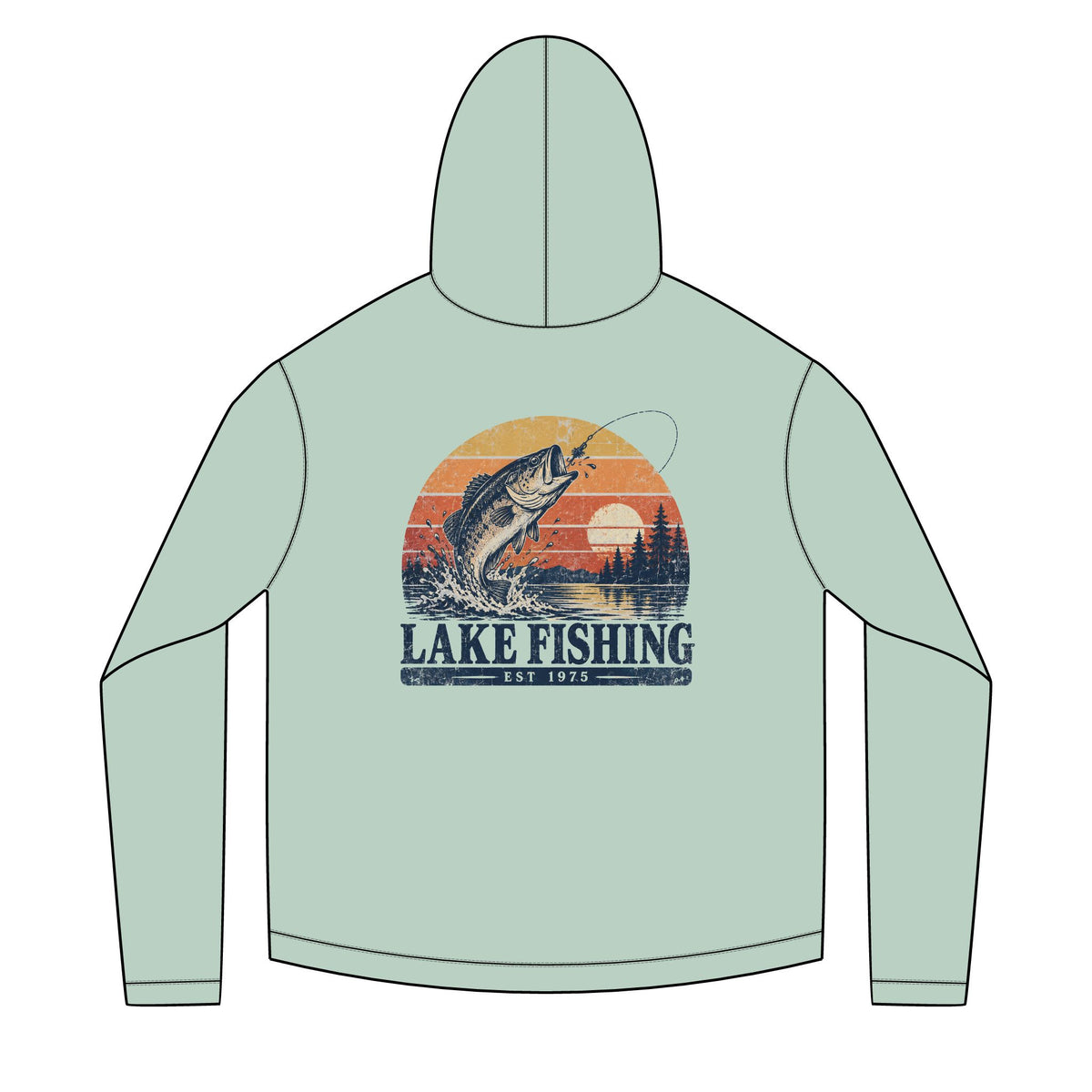 Lake Fishing Solar Hoodie
