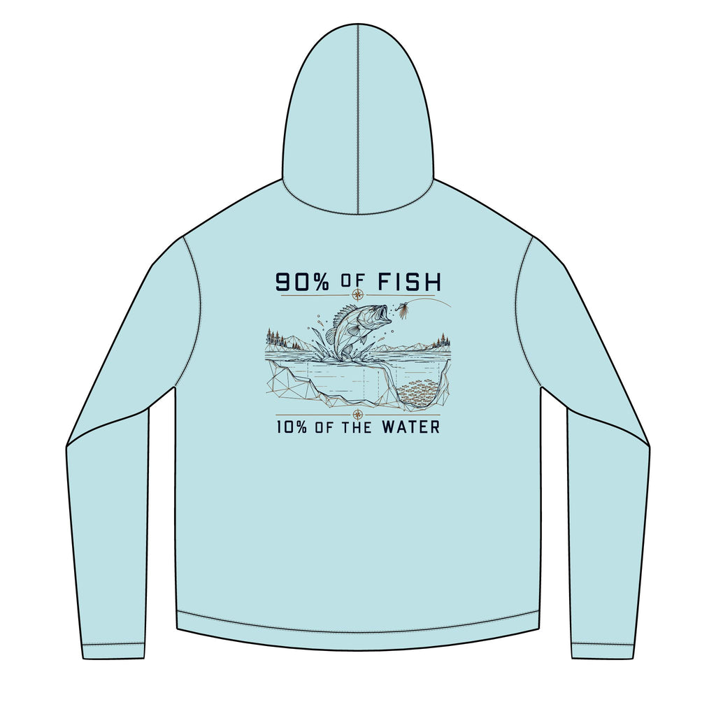 90 % of the Fish 10% of Water Solar Hoodie