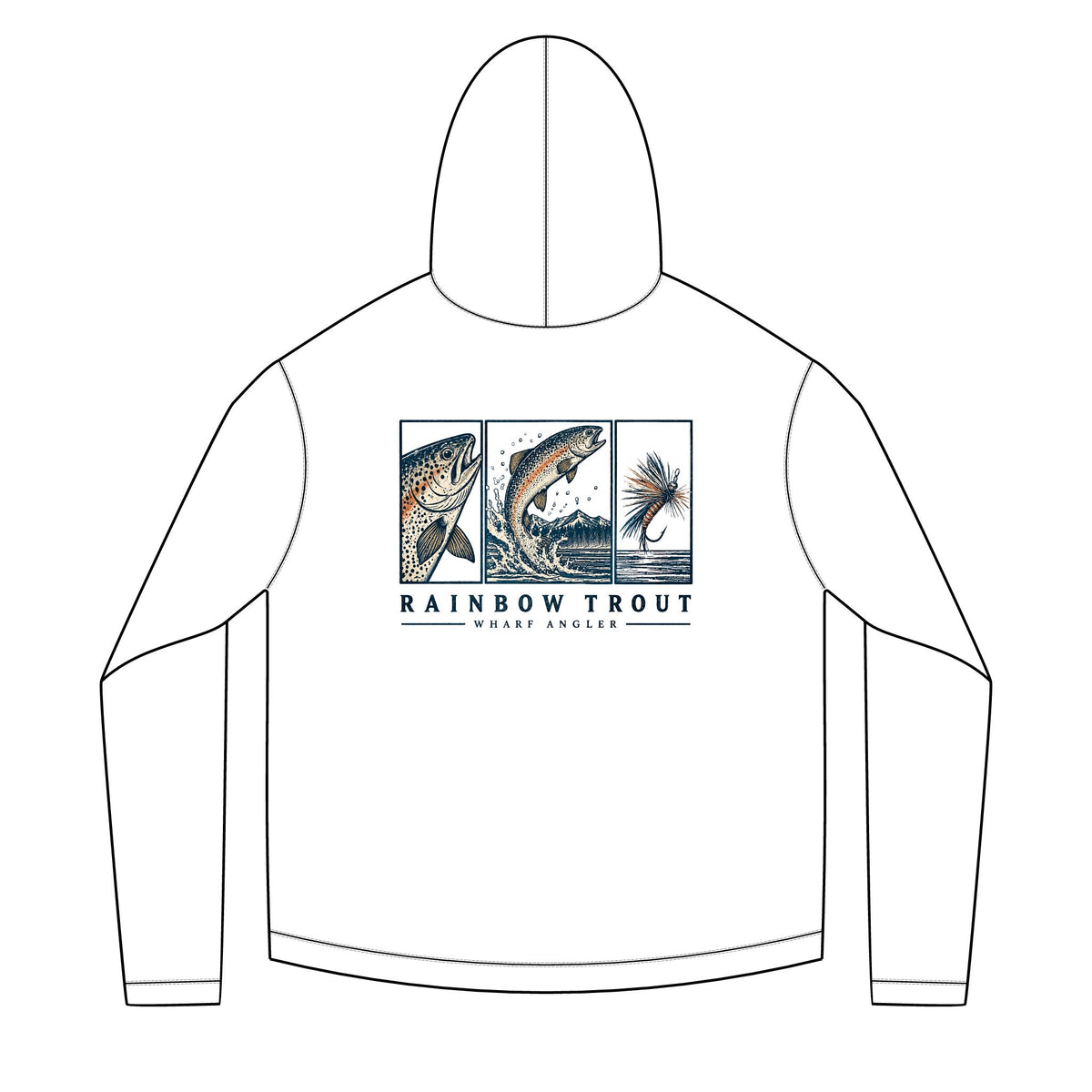 Rainbow Trout Color Solar Hoodie