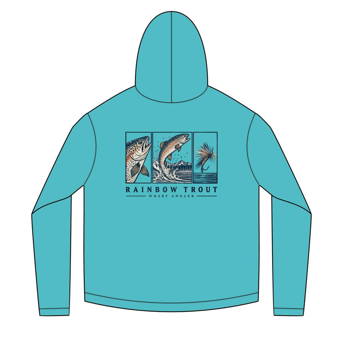 Rainbow Trout Color Solar Hoodie