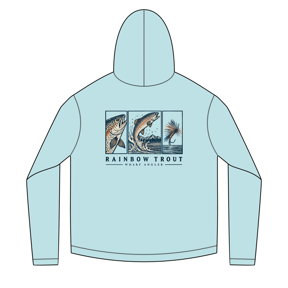 Rainbow Trout Color Solar Hoodie