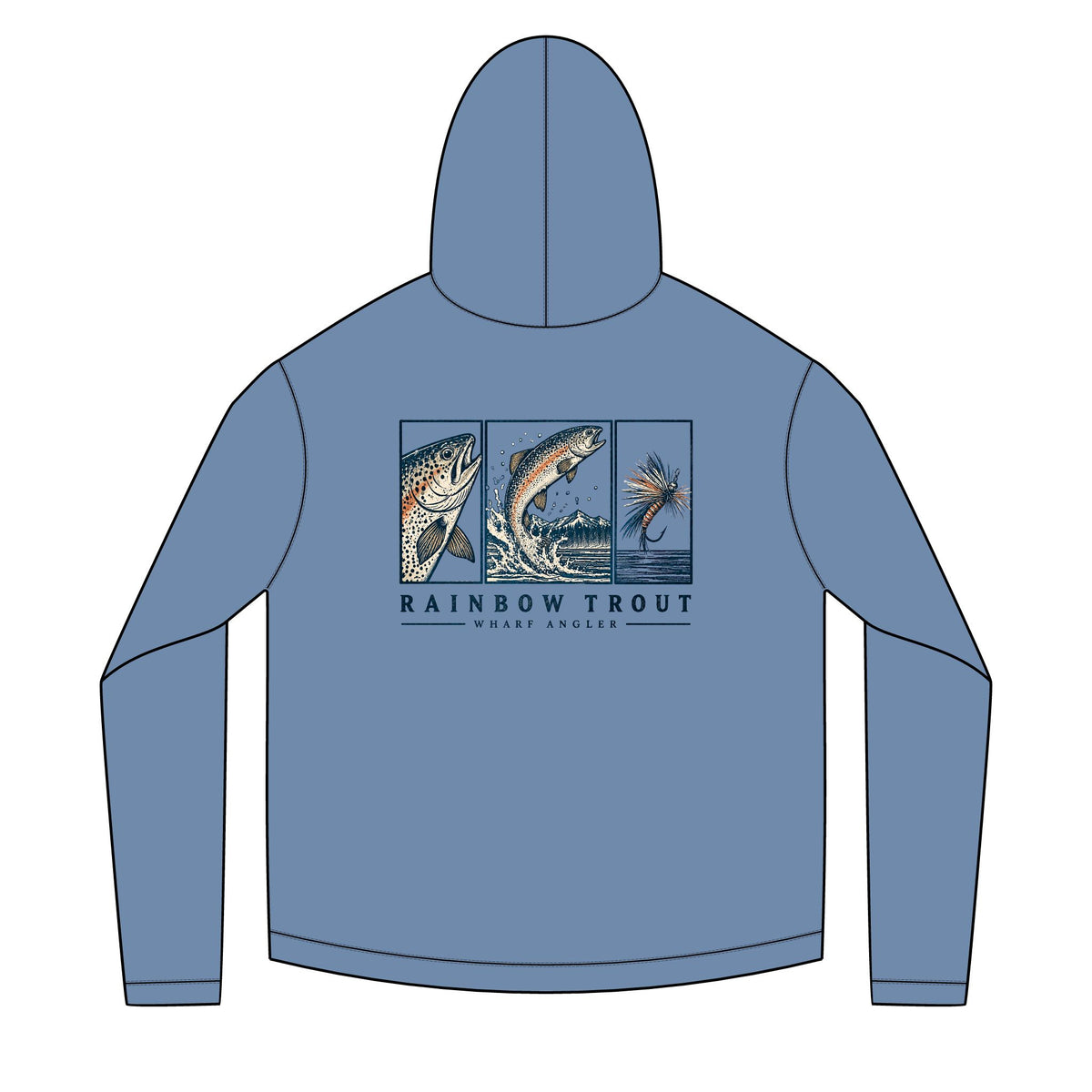 Rainbow Trout Color Solar Hoodie