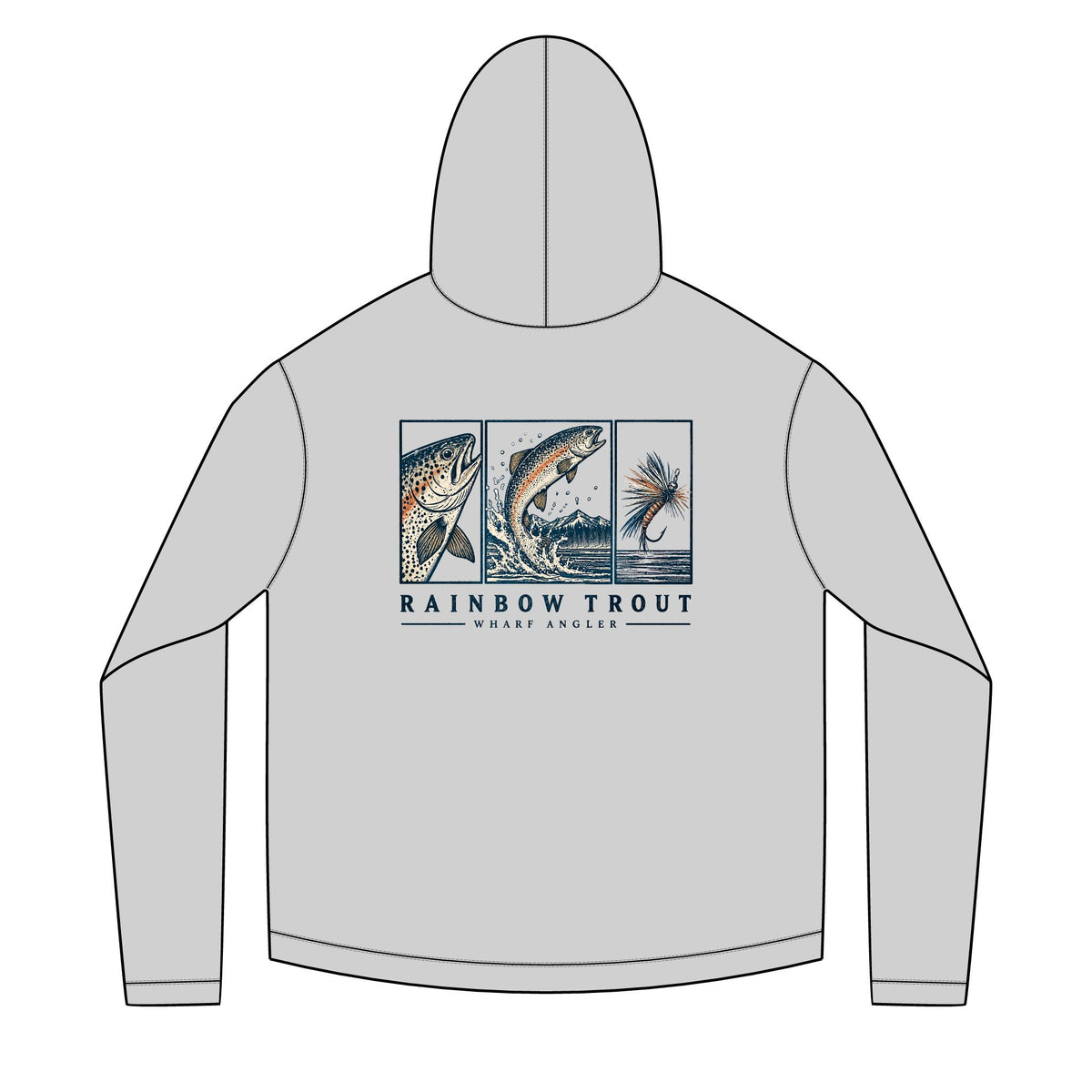 Rainbow Trout Color Solar Hoodie
