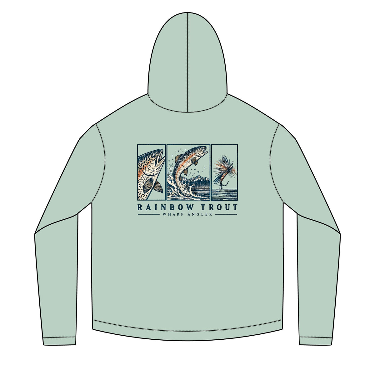 Rainbow Trout Color Solar Hoodie