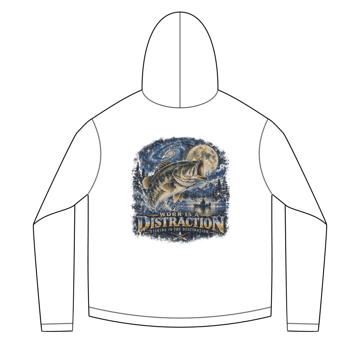 Fishing Destination Solar Hoodie
