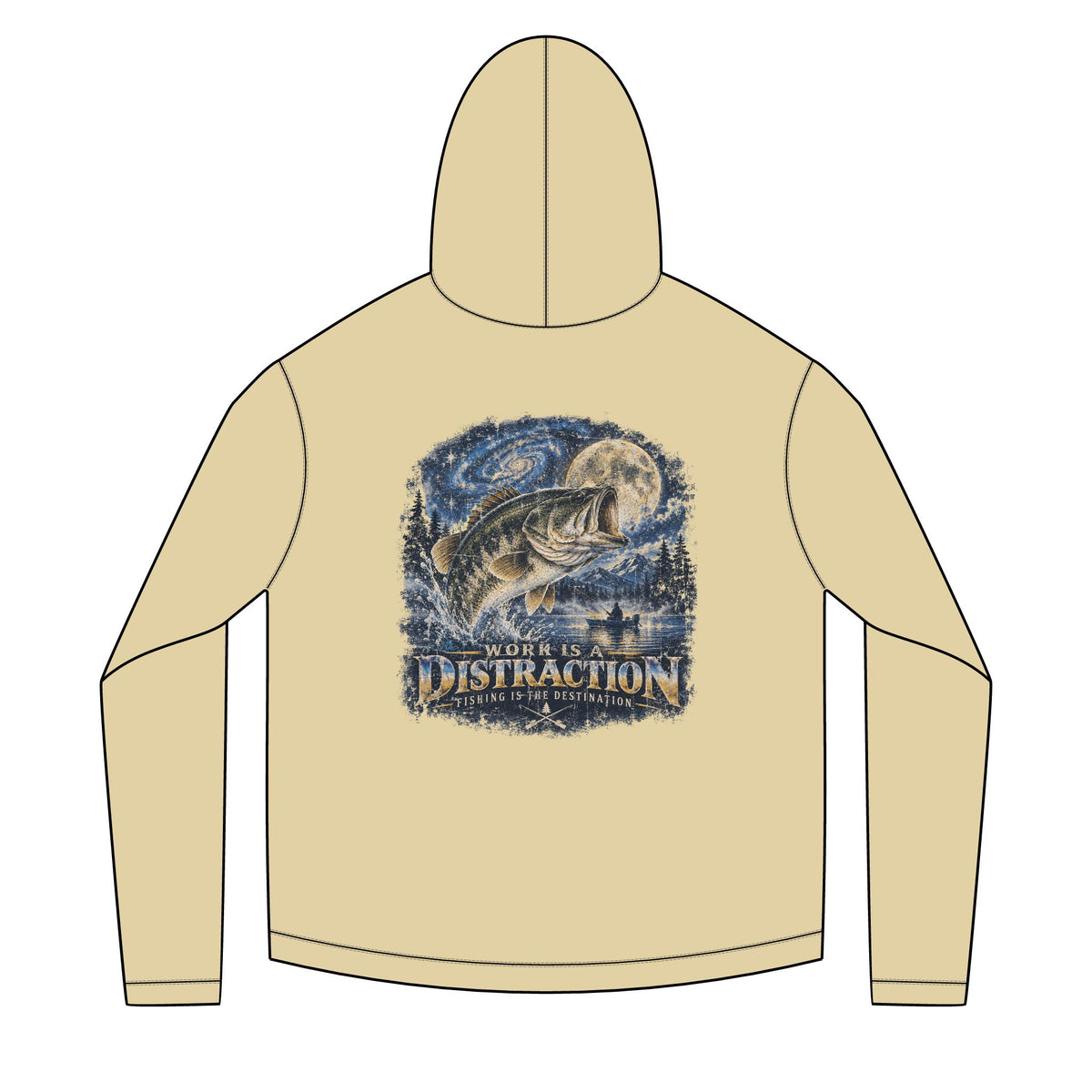 Fishing Destination Solar Hoodie