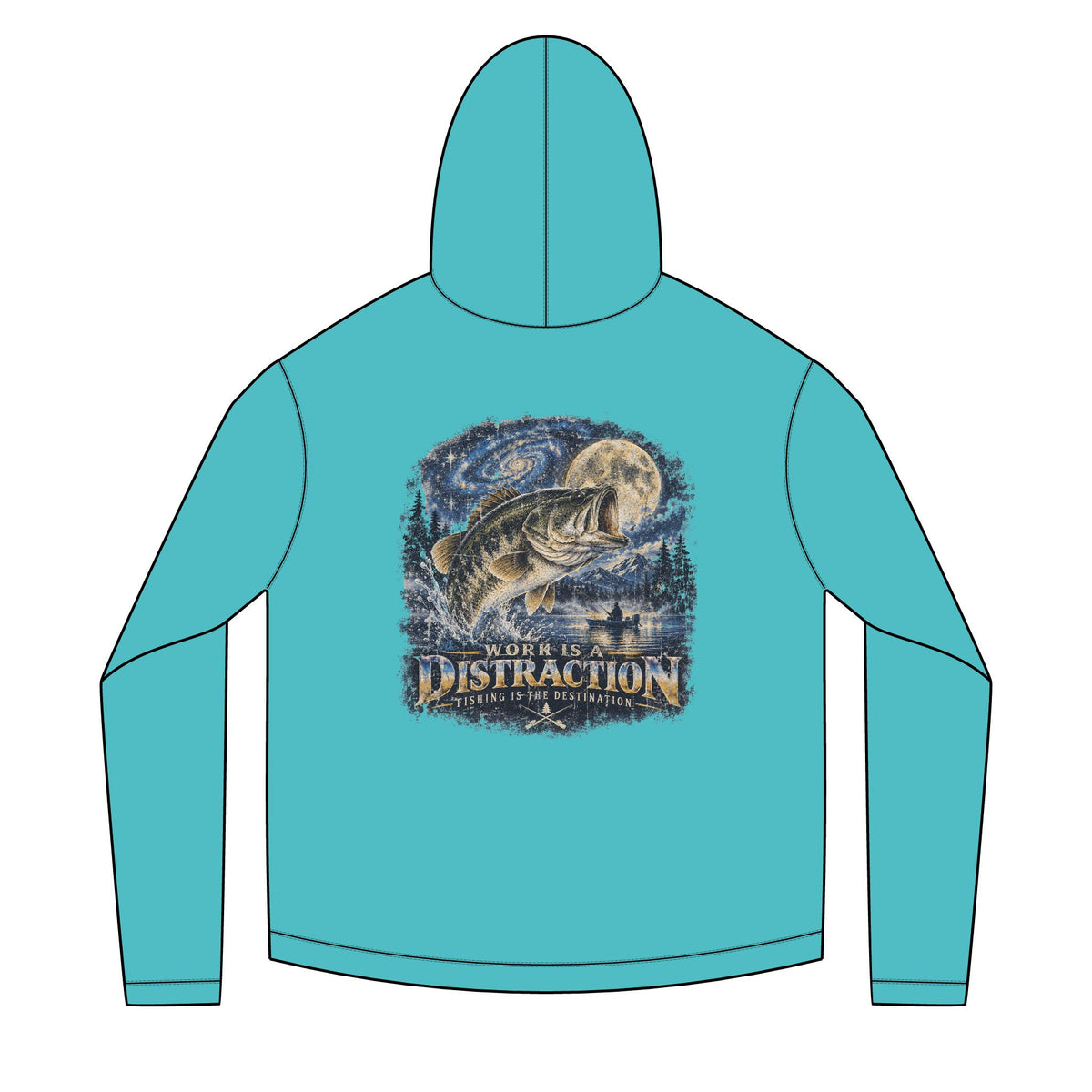 Fishing Destination Solar Hoodie