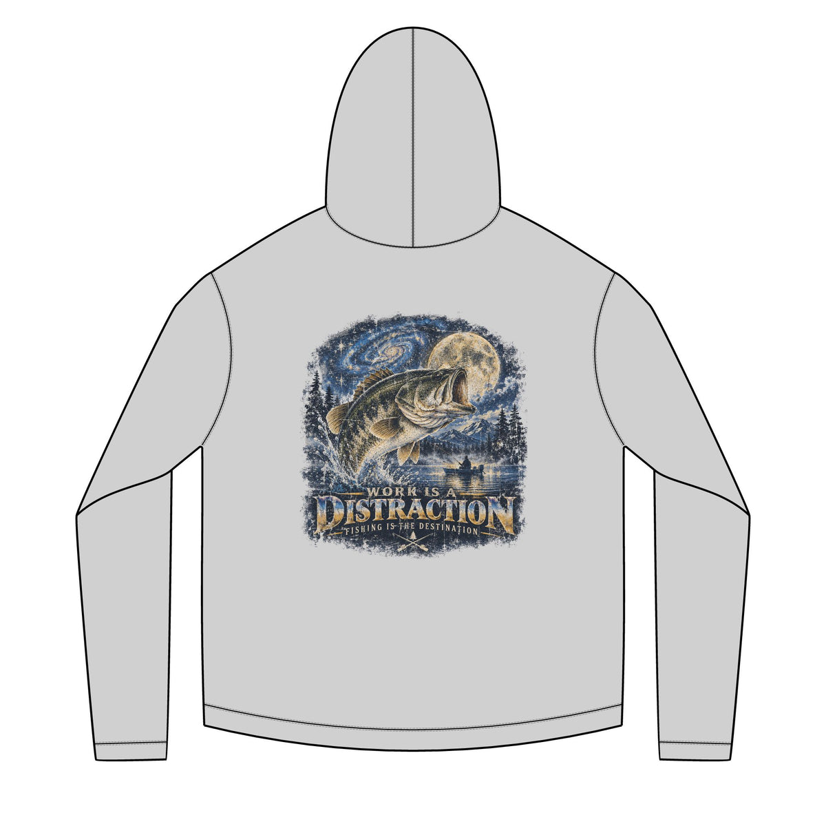 Fishing Destination Solar Hoodie