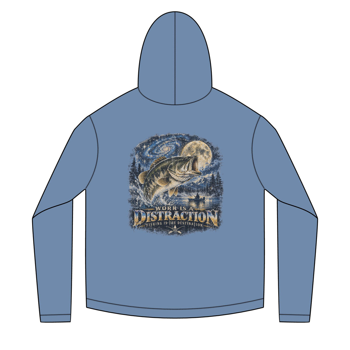 Fishing Destination Solar Hoodie