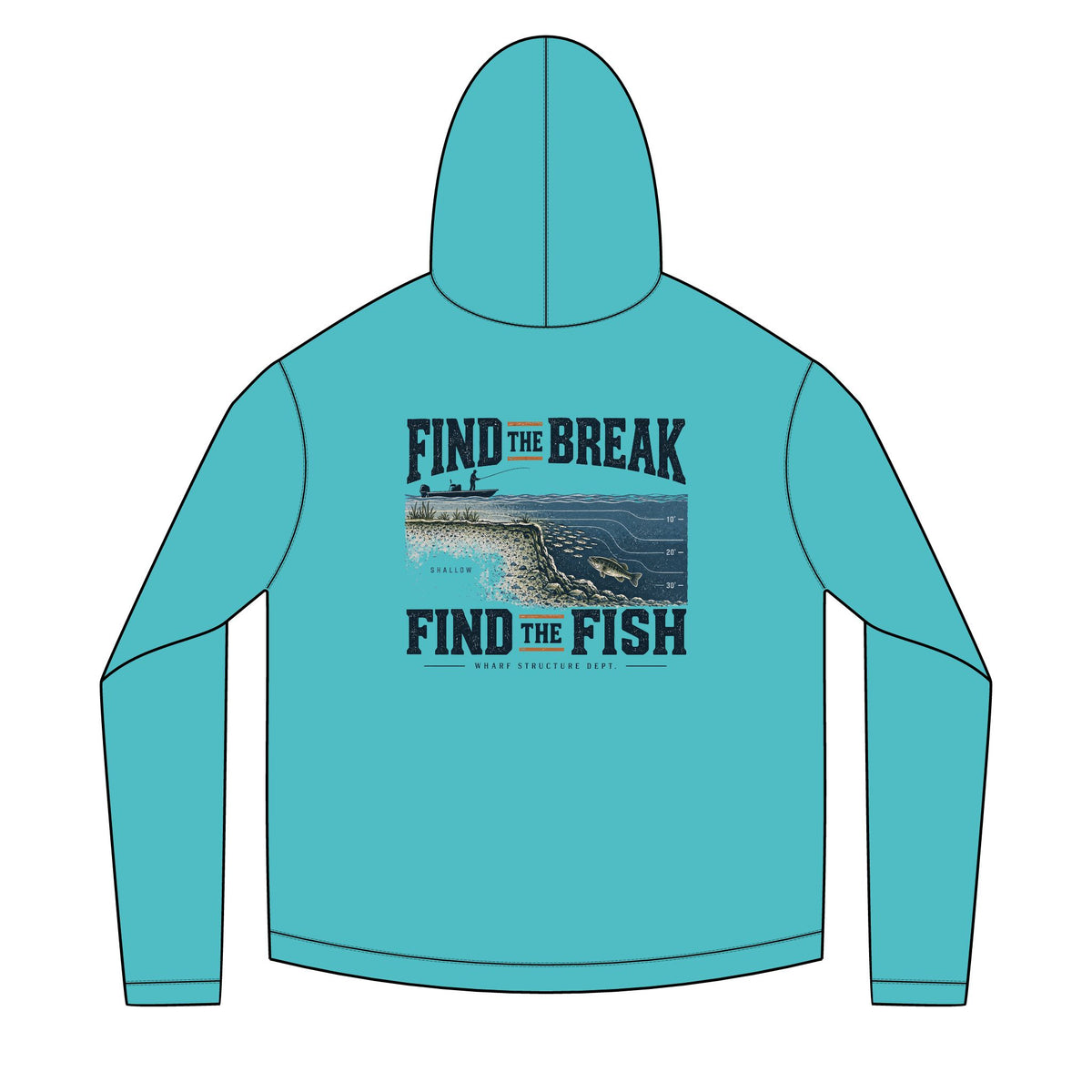 Find The Break Find The Fish Solar Hoodie
