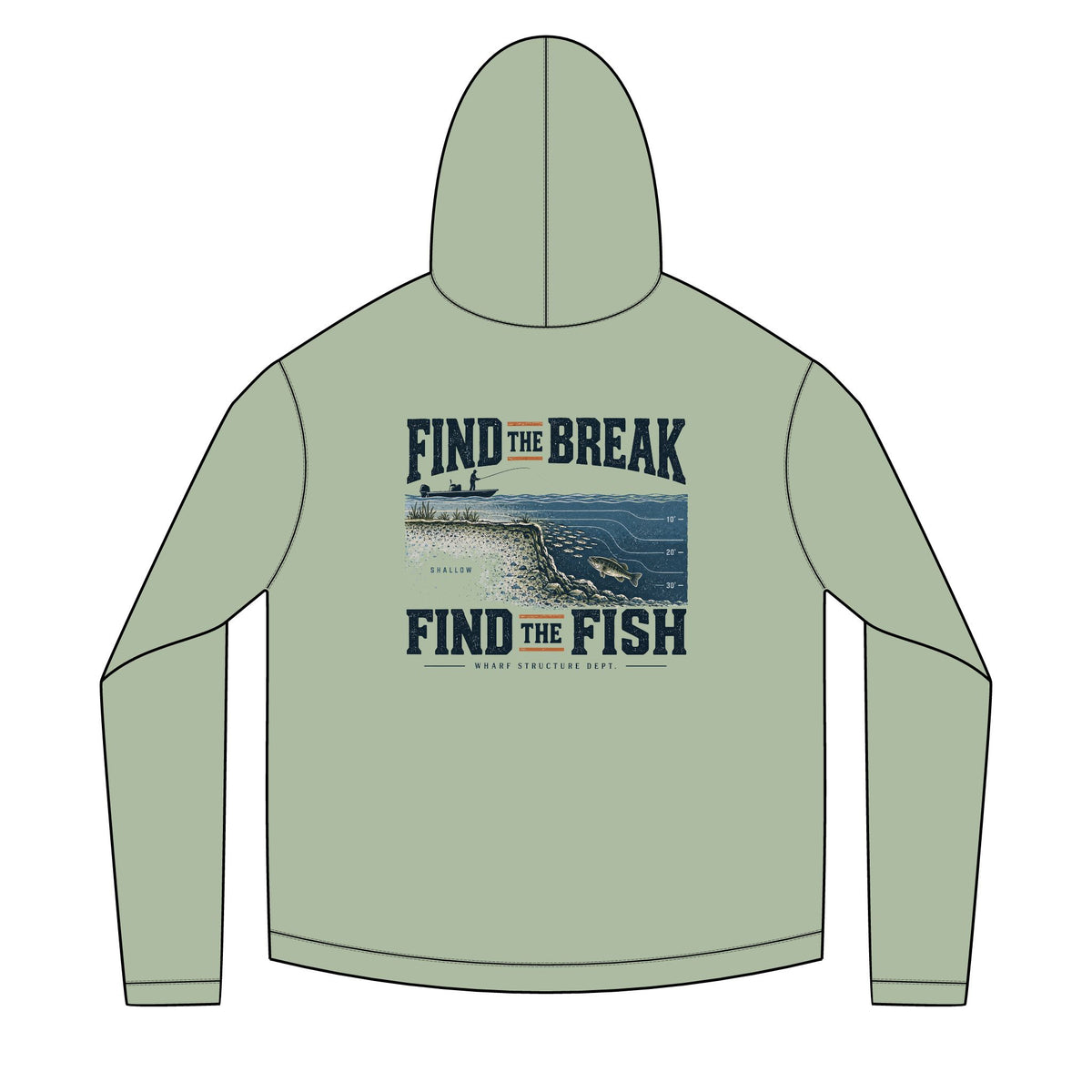 Find The Break Find The Fish Solar Hoodie
