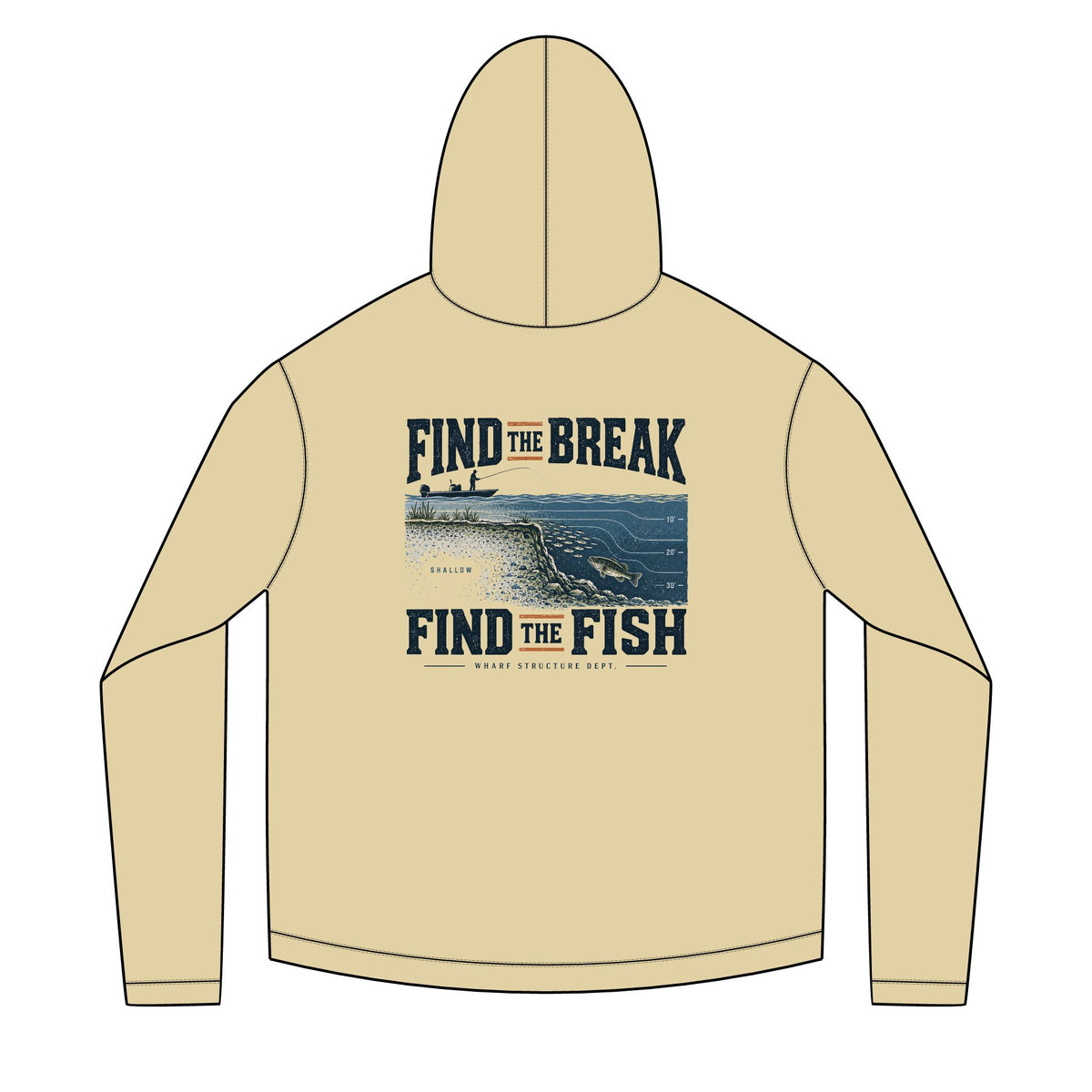 Find The Break Find The Fish Solar Hoodie