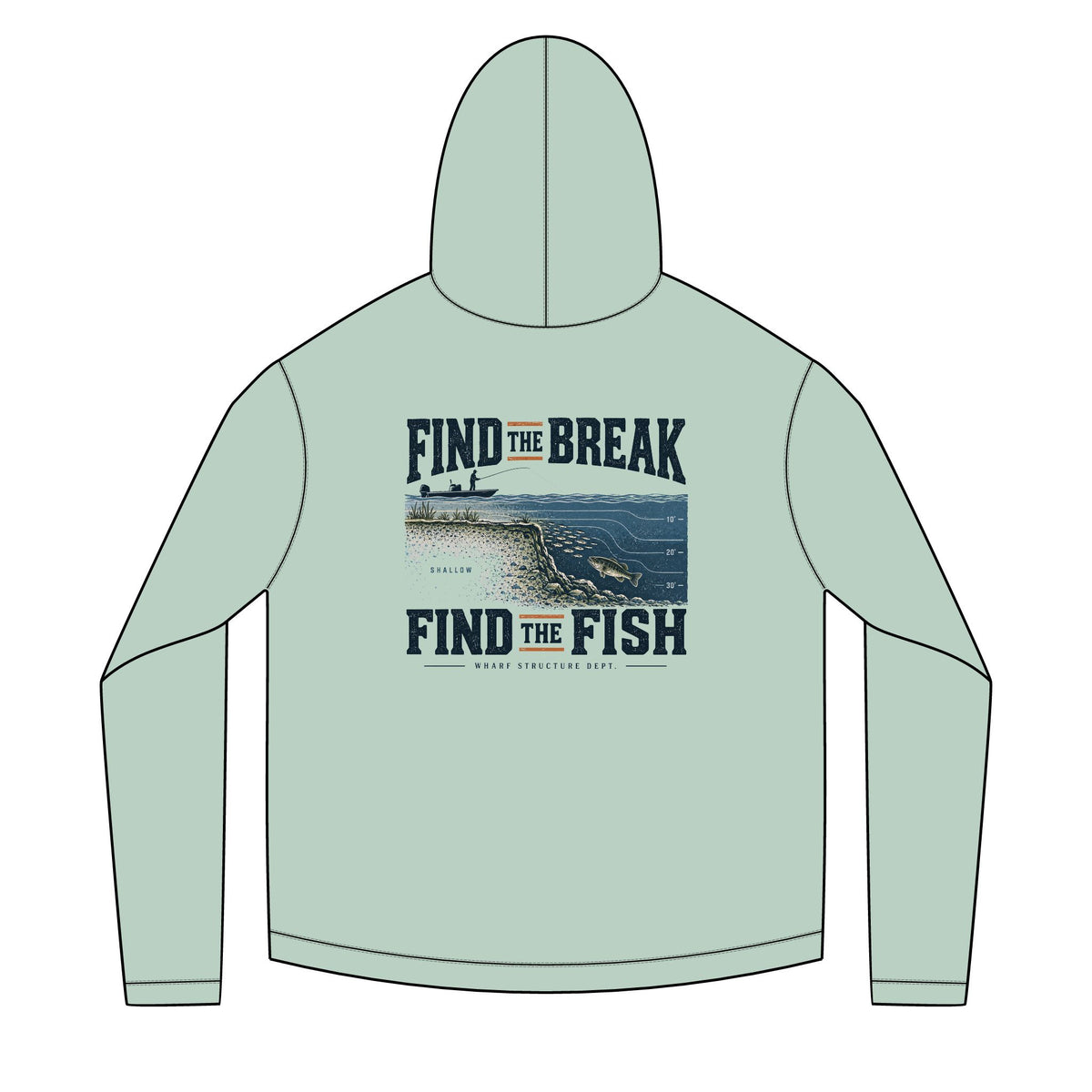 Find The Break Find The Fish Solar Hoodie