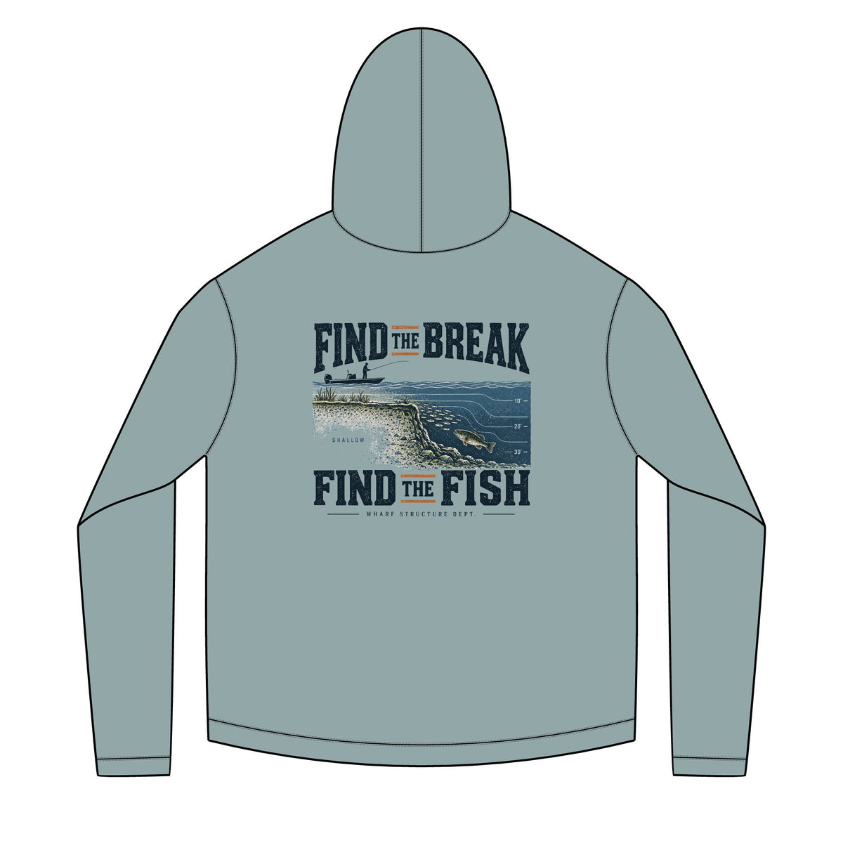 Find The Break Find The Fish Solar Hoodie