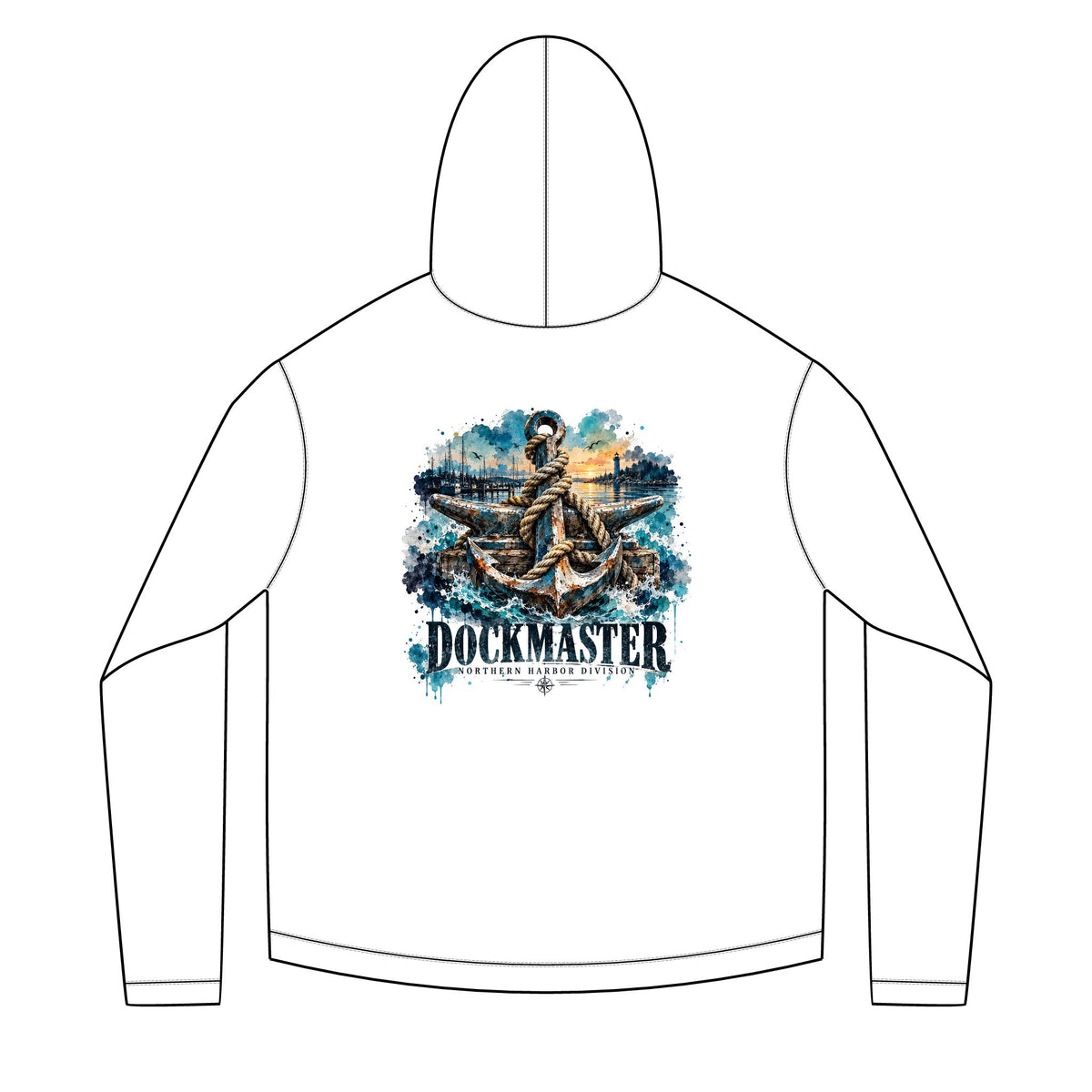 Dockmaster Blue Solar Hoodie