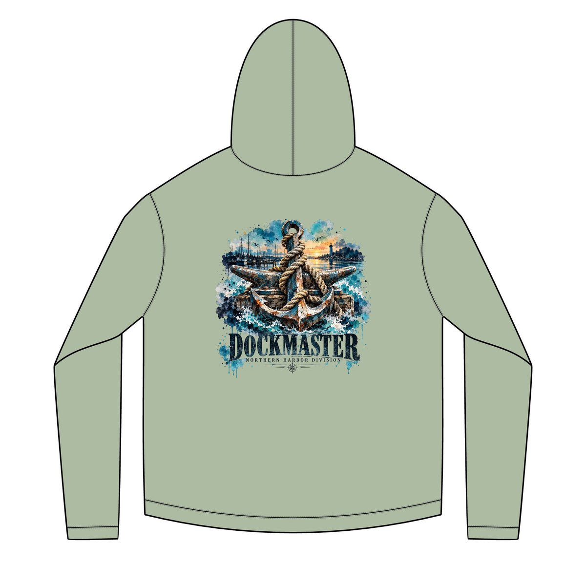 Dockmaster Blue Solar Hoodie