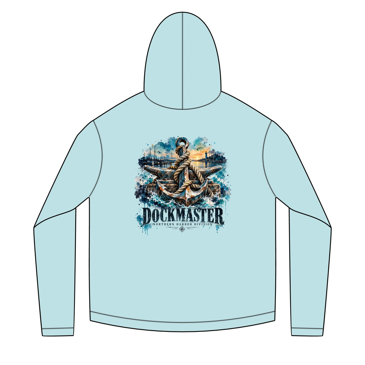 Dockmaster Blue Solar Hoodie