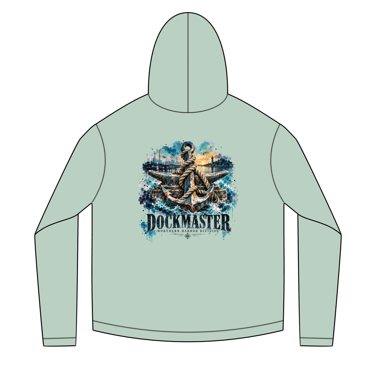 Dockmaster Blue Solar Hoodie