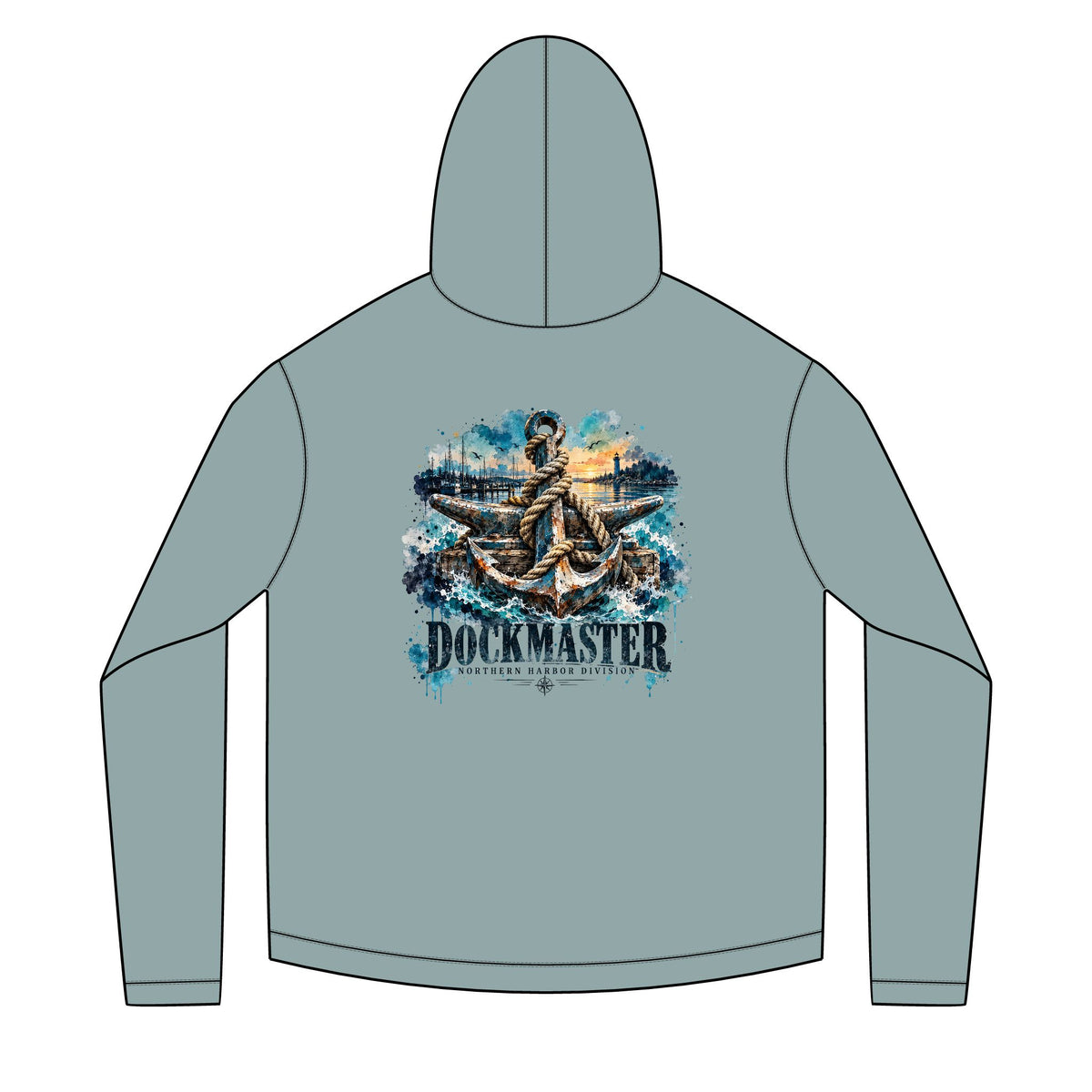 Dockmaster Blue Solar Hoodie