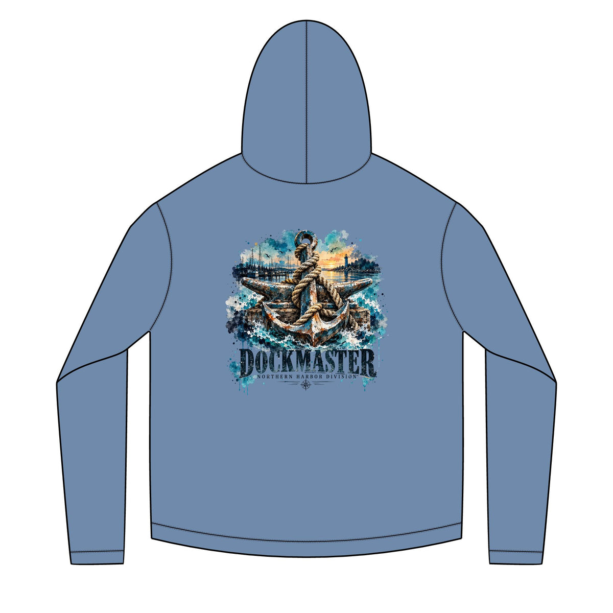 Dockmaster Blue Solar Hoodie