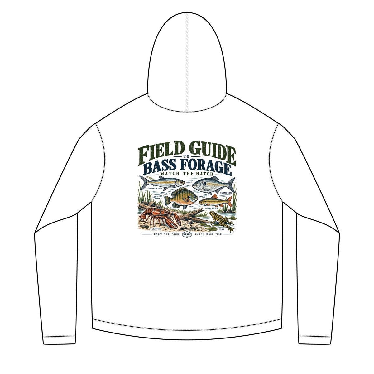 Field Guide to Bass Forage Solar Hoodie