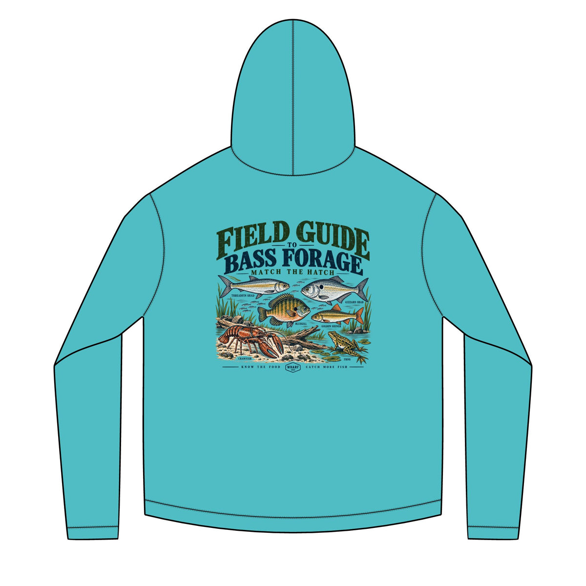 Field Guide to Bass Forage Solar Hoodie