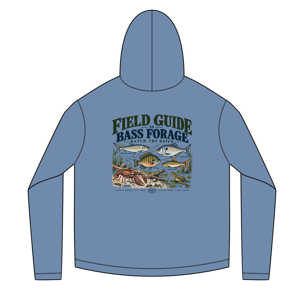 Field Guide to Bass Forage Solar Hoodie