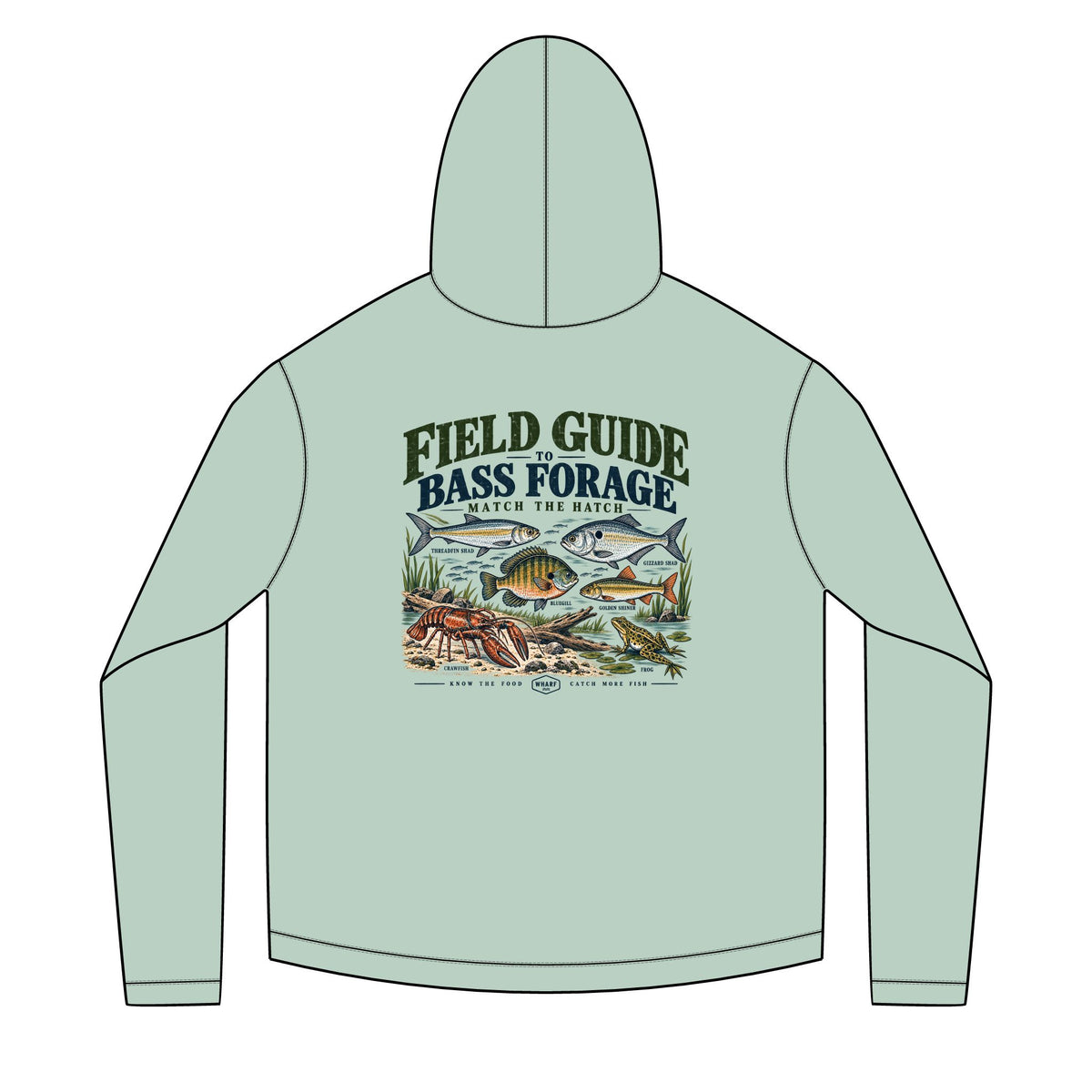 Field Guide to Bass Forage Solar Hoodie