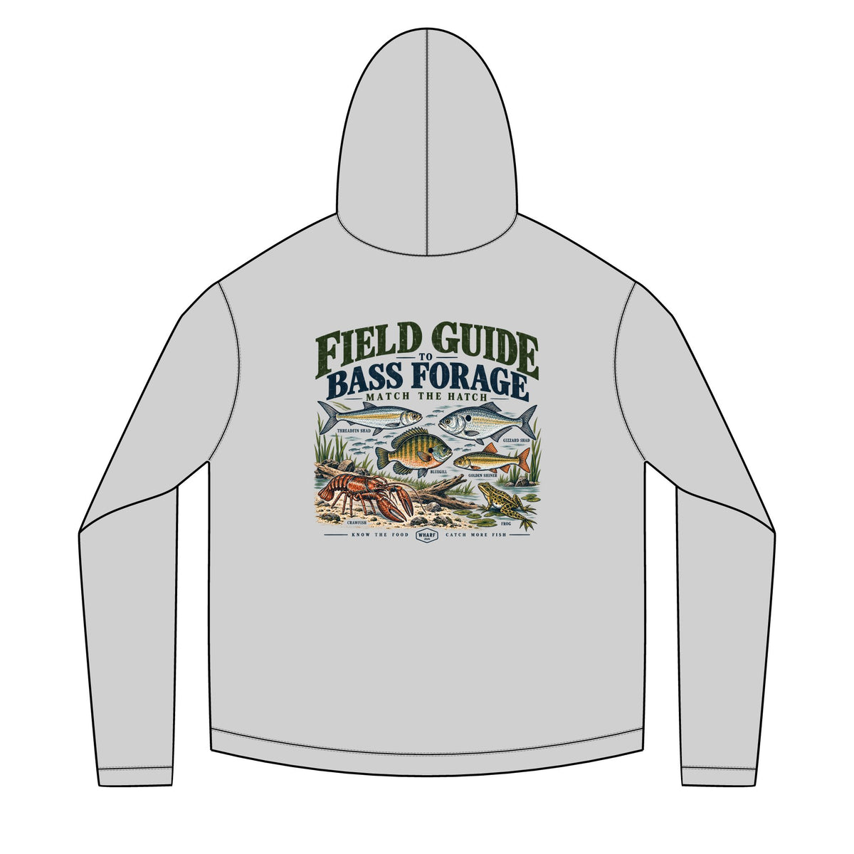 Field Guide to Bass Forage Solar Hoodie