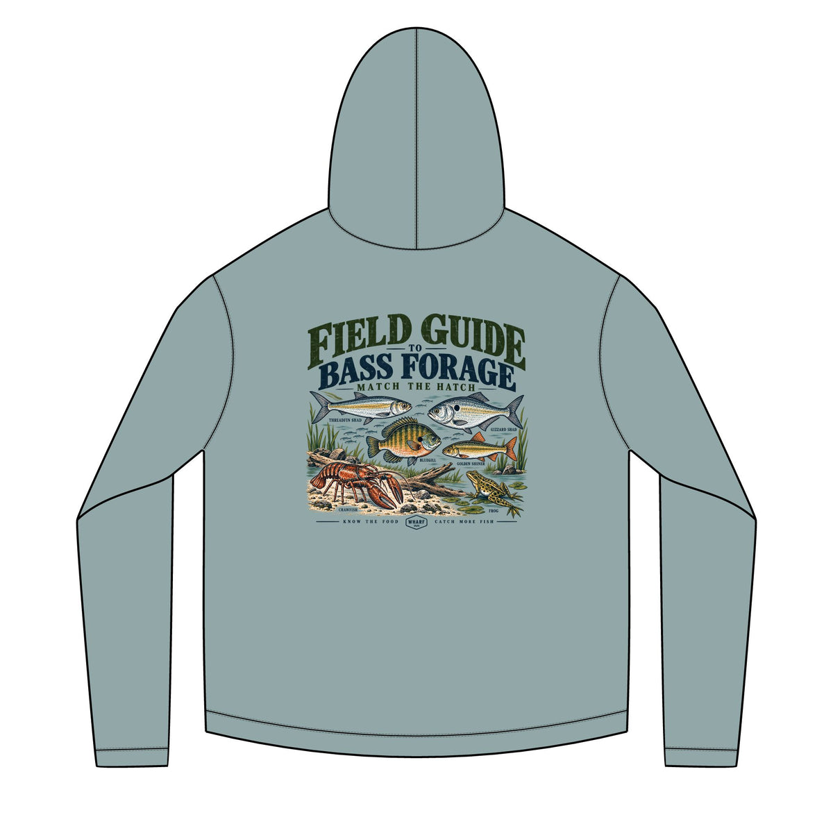 Field Guide to Bass Forage Solar Hoodie