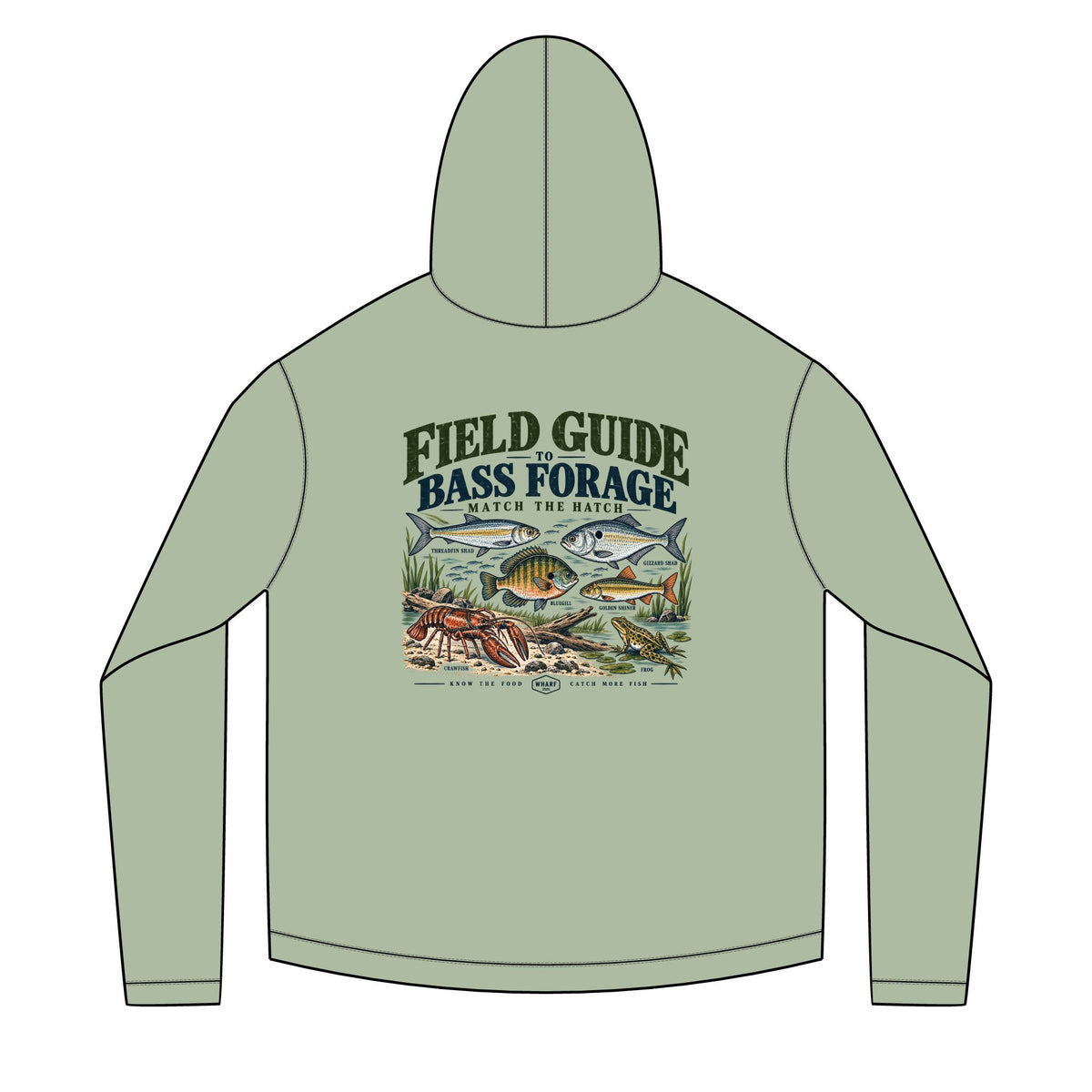 Field Guide to Bass Forage Solar Hoodie