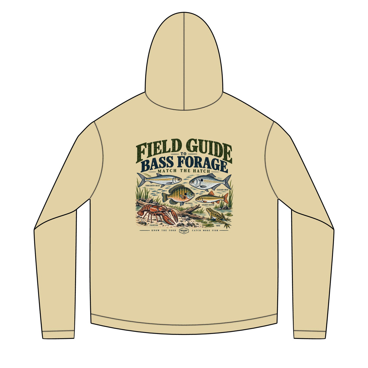 Field Guide to Bass Forage Solar Hoodie