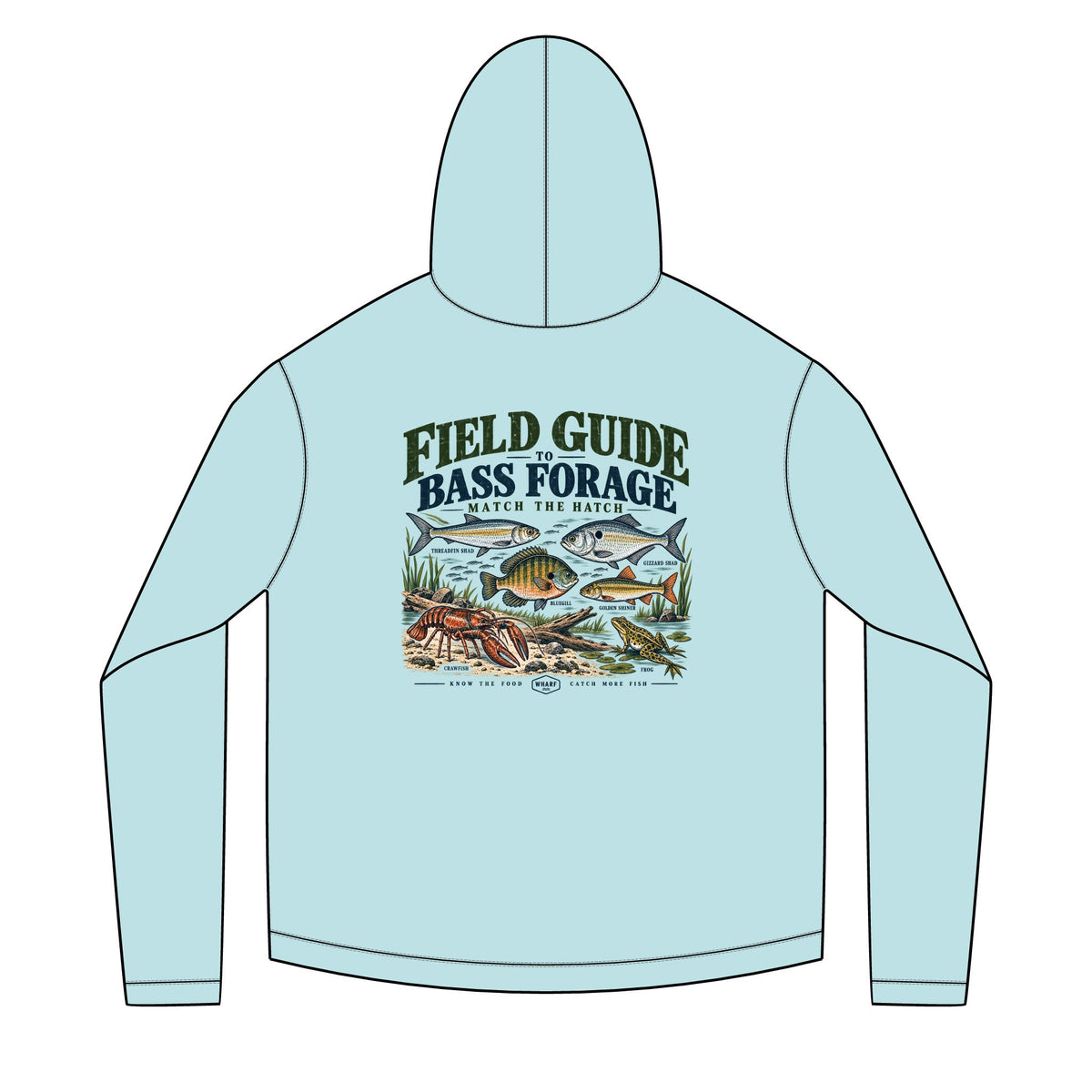 Field Guide to Bass Forage Solar Hoodie