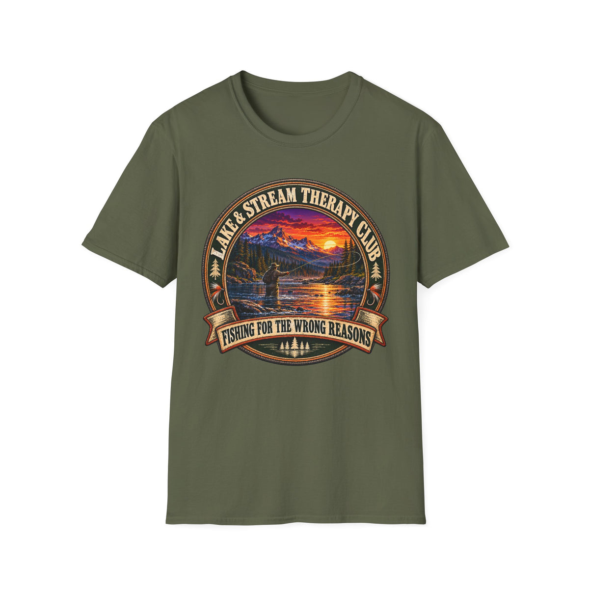 Lake & Stream Therapy Club T-Shirt