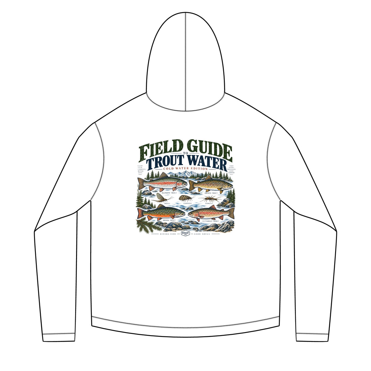 Field Guide to Trout Water Solar Hoodie