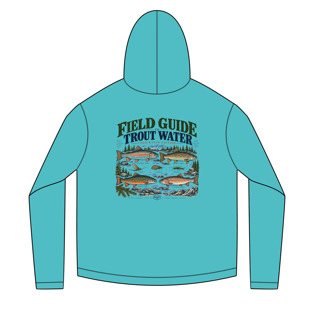 Field Guide to Trout Water Solar Hoodie
