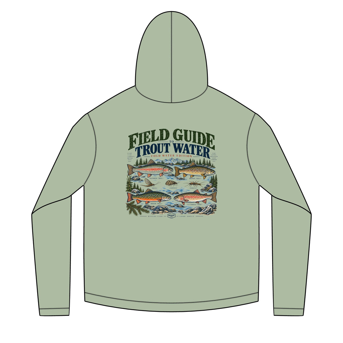 Field Guide to Trout Water Solar Hoodie